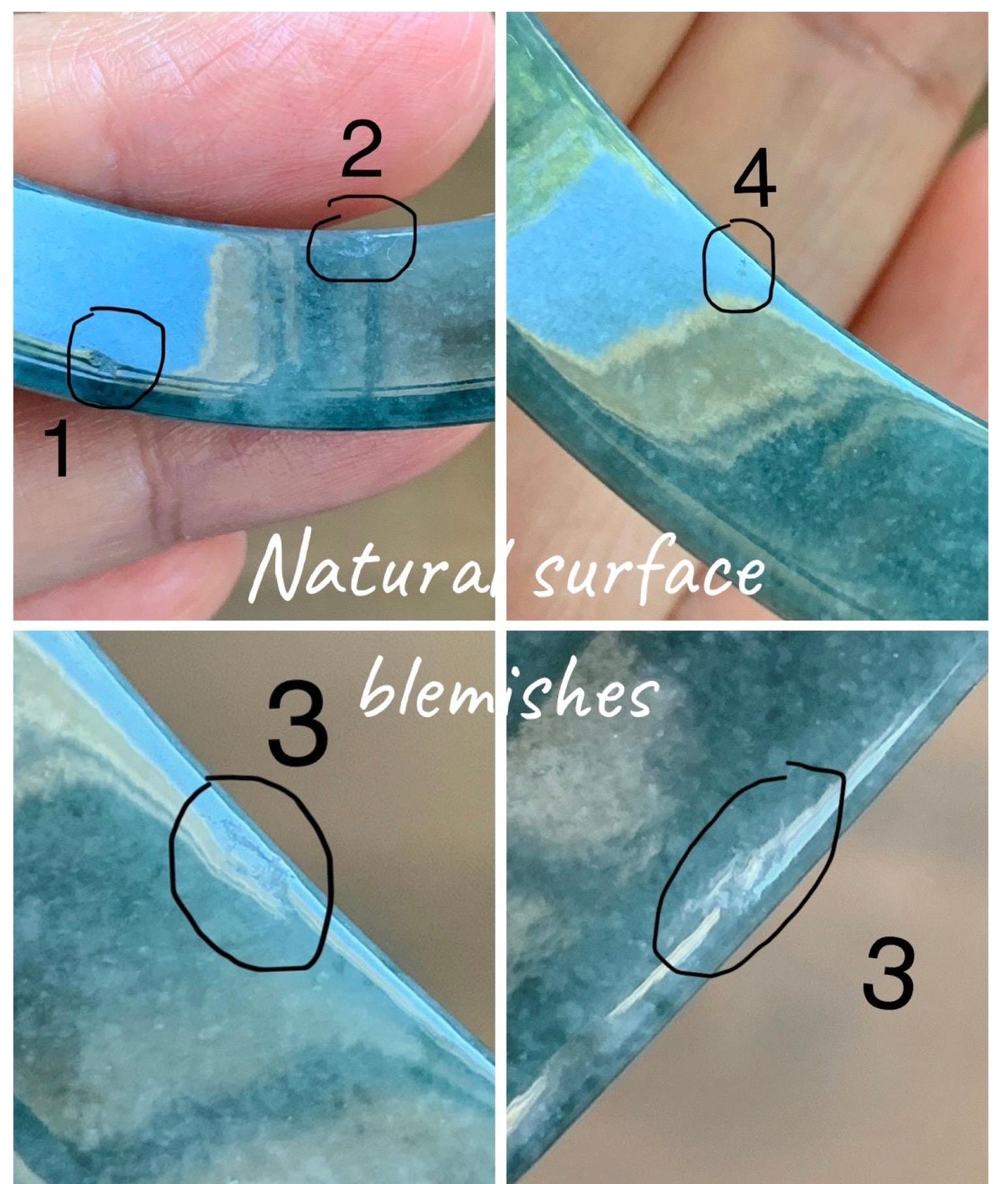 Certified Natural Grade A Guatemalan Icy Translucent Dusty Blue Jade Jadeite Wide Bangle Bracelet 58.4mm 7.22” 45.3g AS IS 天然危蓝糯种翡翠正圈手镯 1237