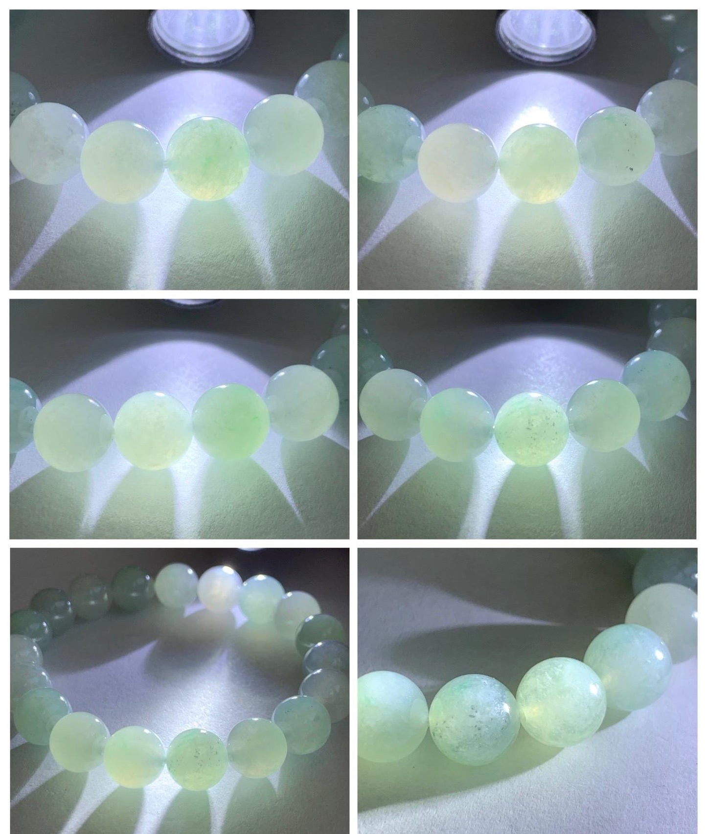 Certified Natural Grade A Icy Translucent Pastel Multicolored Jade Jadeite Beads Beaded Bracelet Stretchy 10mm 7” 32.7g 天然冰胶浅多宝翡翠大卡手串 1166