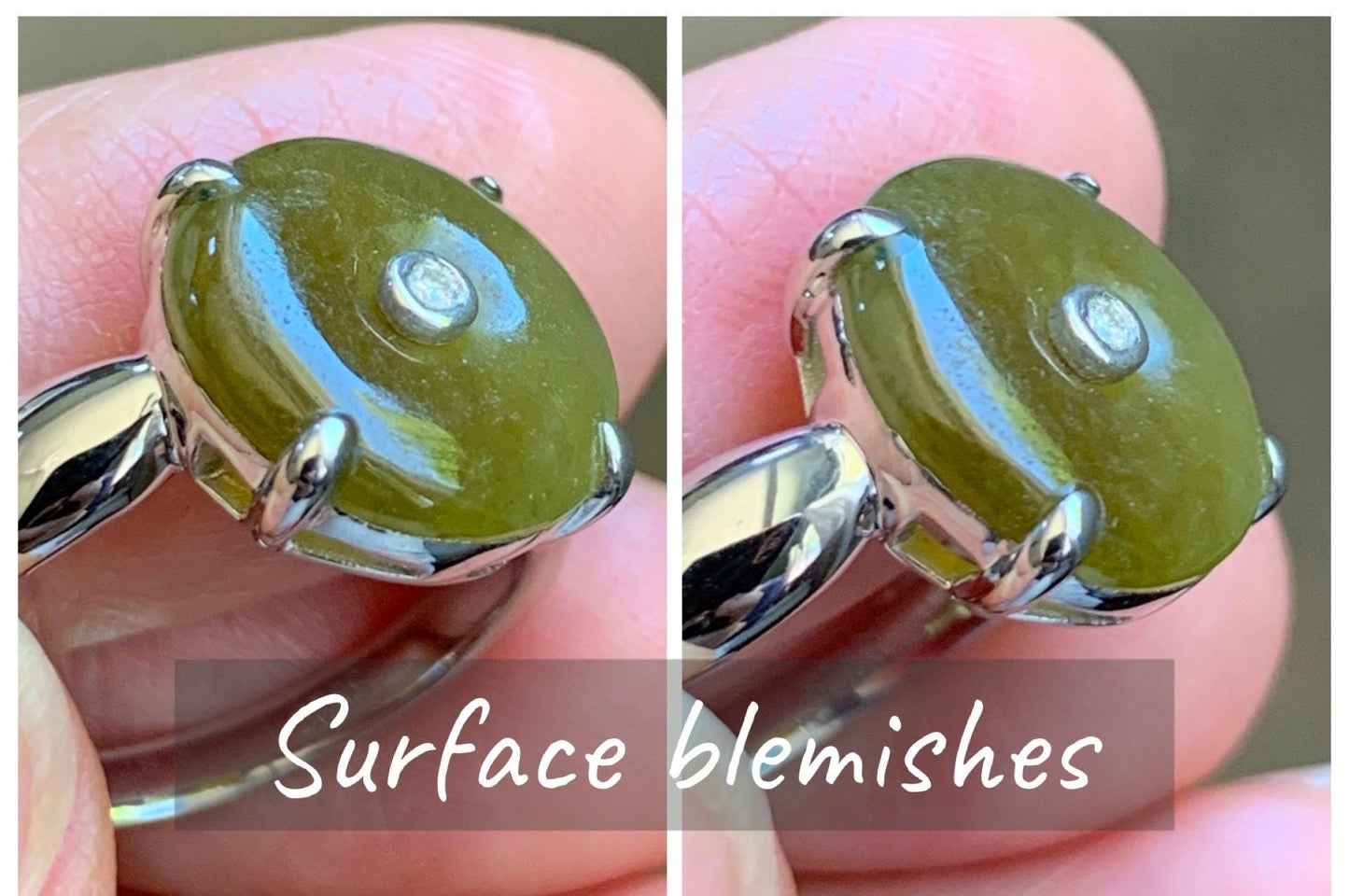 Certified Natural Grade A Icy Translucent Dark Yellow Jade Jadeite Donut Ping An Kou Ring Sterling Silver Size 7.25 US 天然冰深黄翡翠平安扣银镶戒指 236