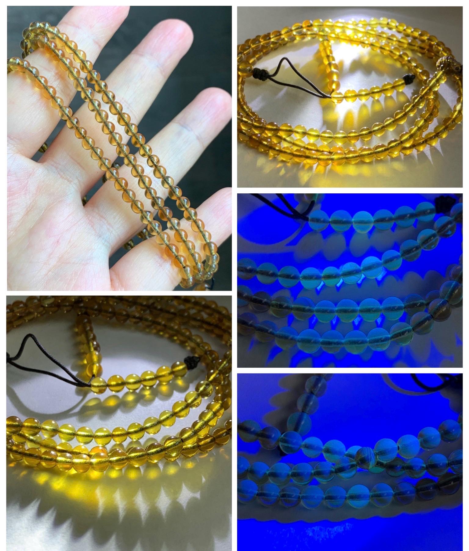 Natural Grade A Icy Dark Dusty Yellow Brown Marbled Jade Jadeite Carved Shan Shui Pendant Beaded Necklace 22” 21g 天然冰黄飘红翡翠山水吊坠蓝珀项链 MSS165