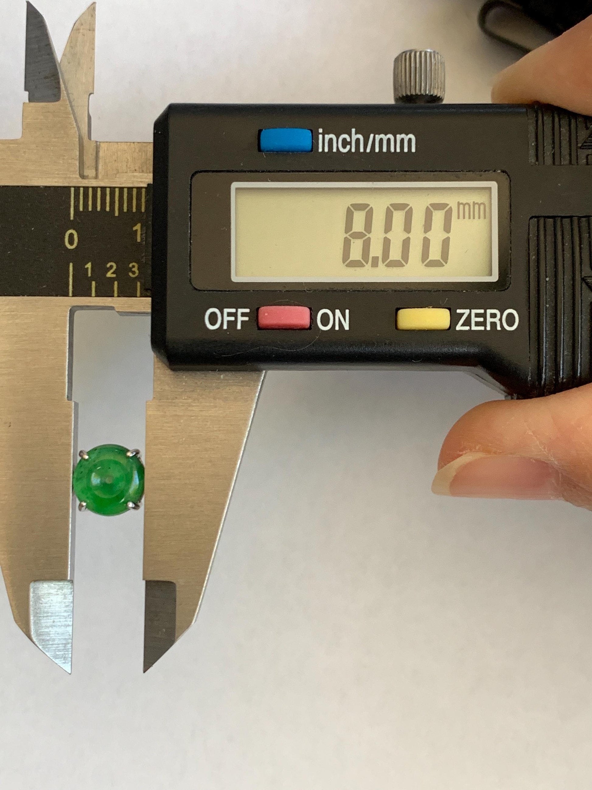 Natural Grade A Guatemalan Icy Translucent Vibrant Green Jade Jadeite Mini Ping An Kou Donut Earrings Sterling Silver 天然冰危绿翡翠平安扣耳钉 WLK100