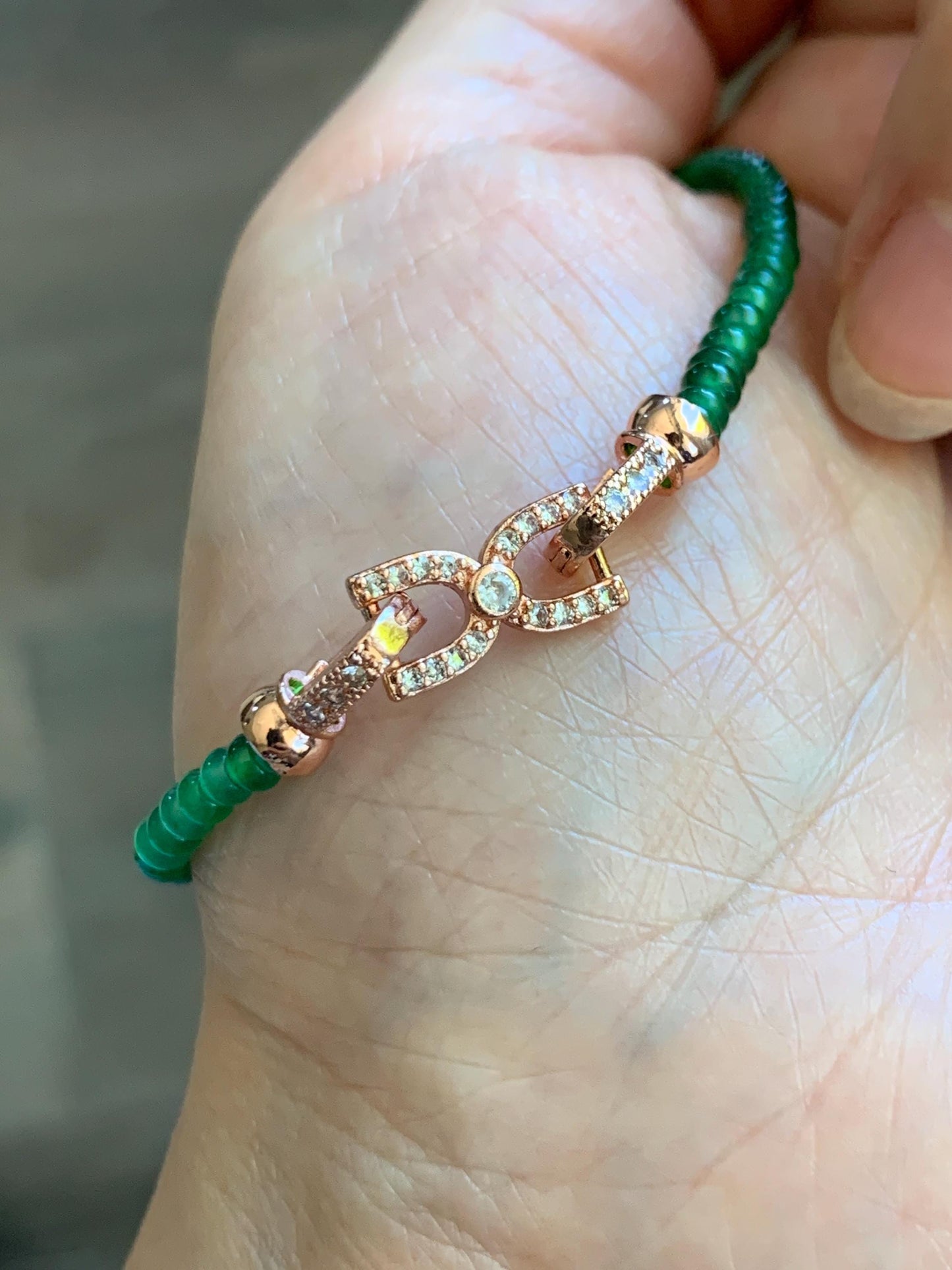 Certified Natural Grade A Guatemalan Icy Translucent Vibrant Jade Jadeite Petite Drum Beads Beaded Bracelet 3mm 6.75” 4.64g 天然冰危绿翡翠小鼓珠手串 262