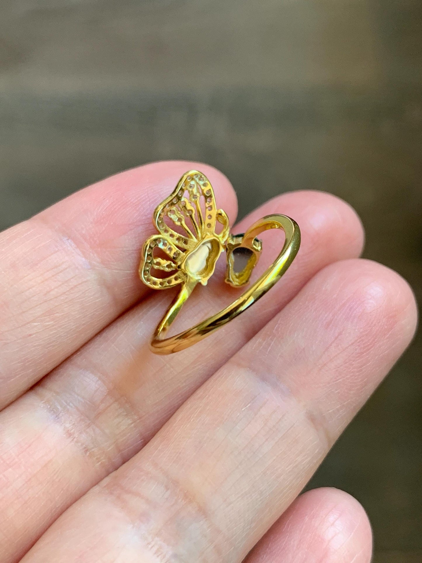 Natural Grade A Guatemalan Icy Translucent Vibrant Green Jade Jadeite Gourd Hulu Ring Sterling Silver Size 7 Adjustable 天然冰危绿翡翠双葫芦戒指 SHL176B