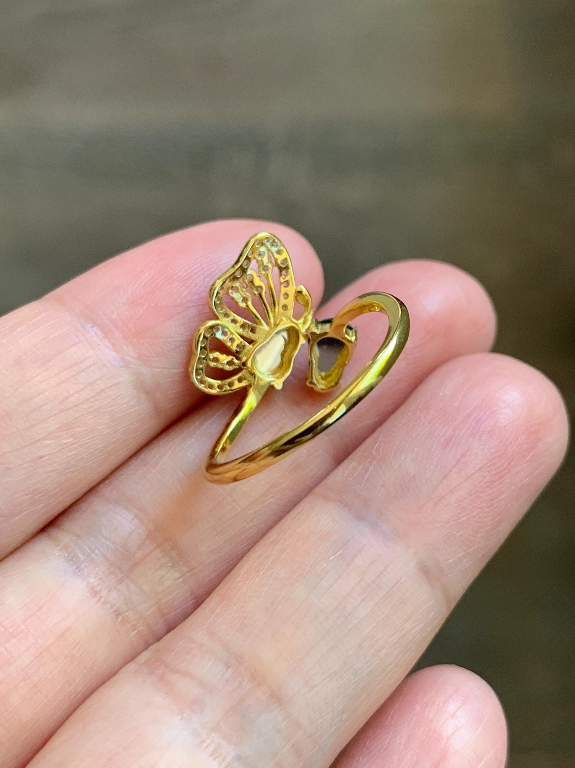 Natural Grade A Guatemalan Icy Translucent Vibrant Green Jade Jadeite Gourd Hulu Ring Sterling Silver Size 7 Adjustable 天然冰危绿翡翠双葫芦戒指 SHL176B