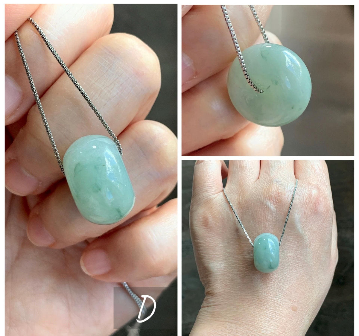 Natural Grade A Icy Translucent Pastel Colored Jade Jadeite Large Drum Beads Loose Jade Beads 天然冰胶淡色翡翠鼓珠 MGZ150
