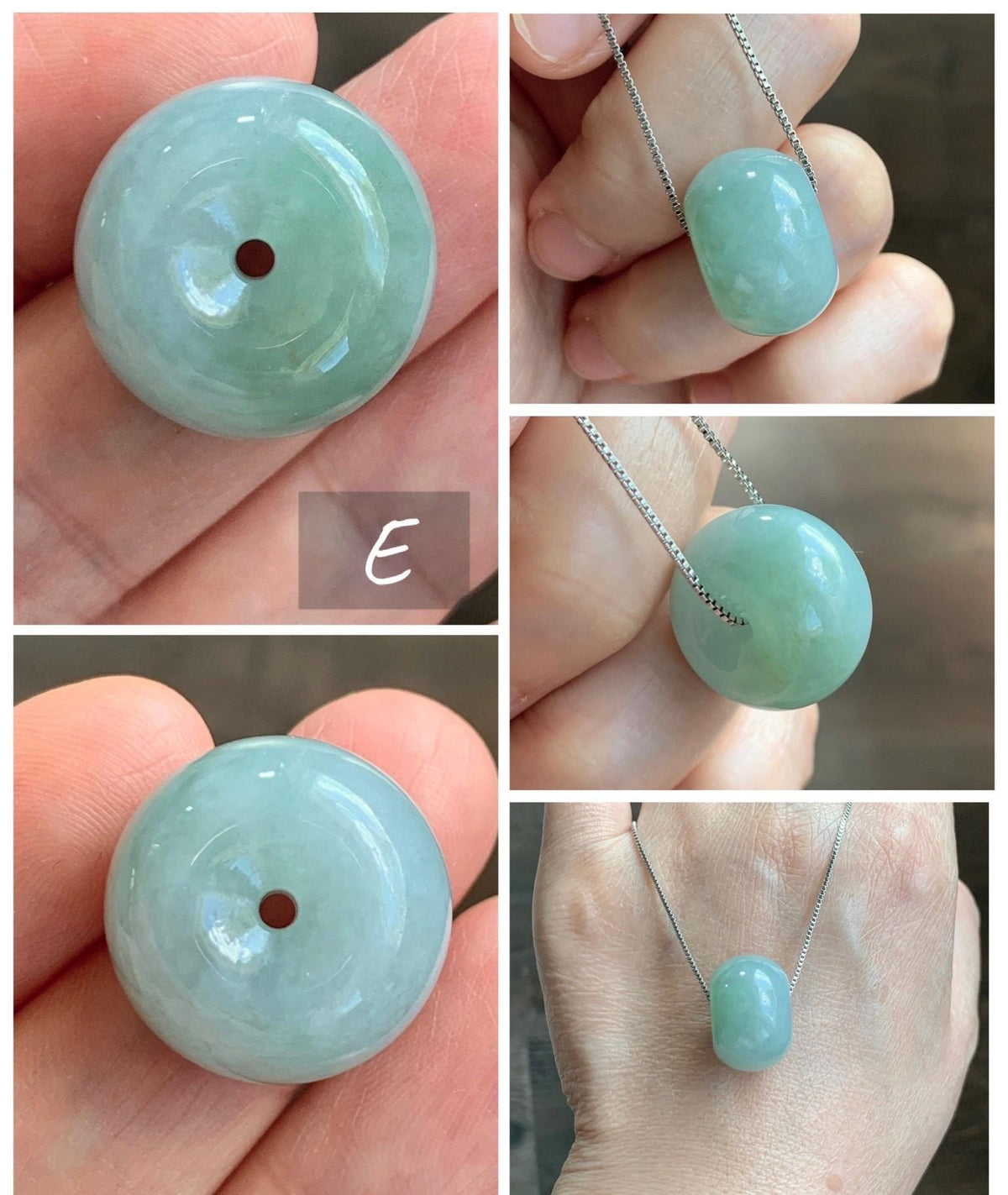 Natural Grade A Icy Translucent Pastel Colored Jade Jadeite Large Drum Beads Loose Jade Beads 天然冰胶淡色翡翠鼓珠 MGZ150
