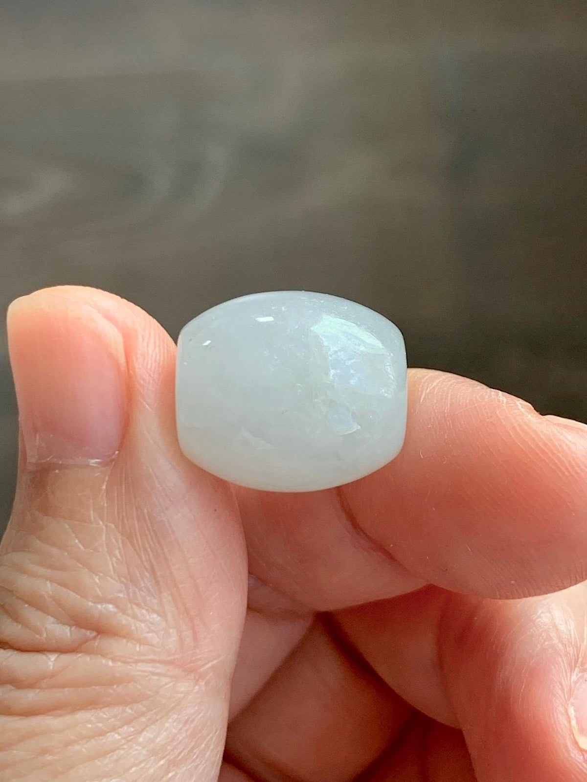 Natural Grade A Icy Translucent Pastel Colored Jade Jadeite Large Drum Beads Loose Jade Beads 天然冰胶淡色翡翠鼓珠 MGZ150