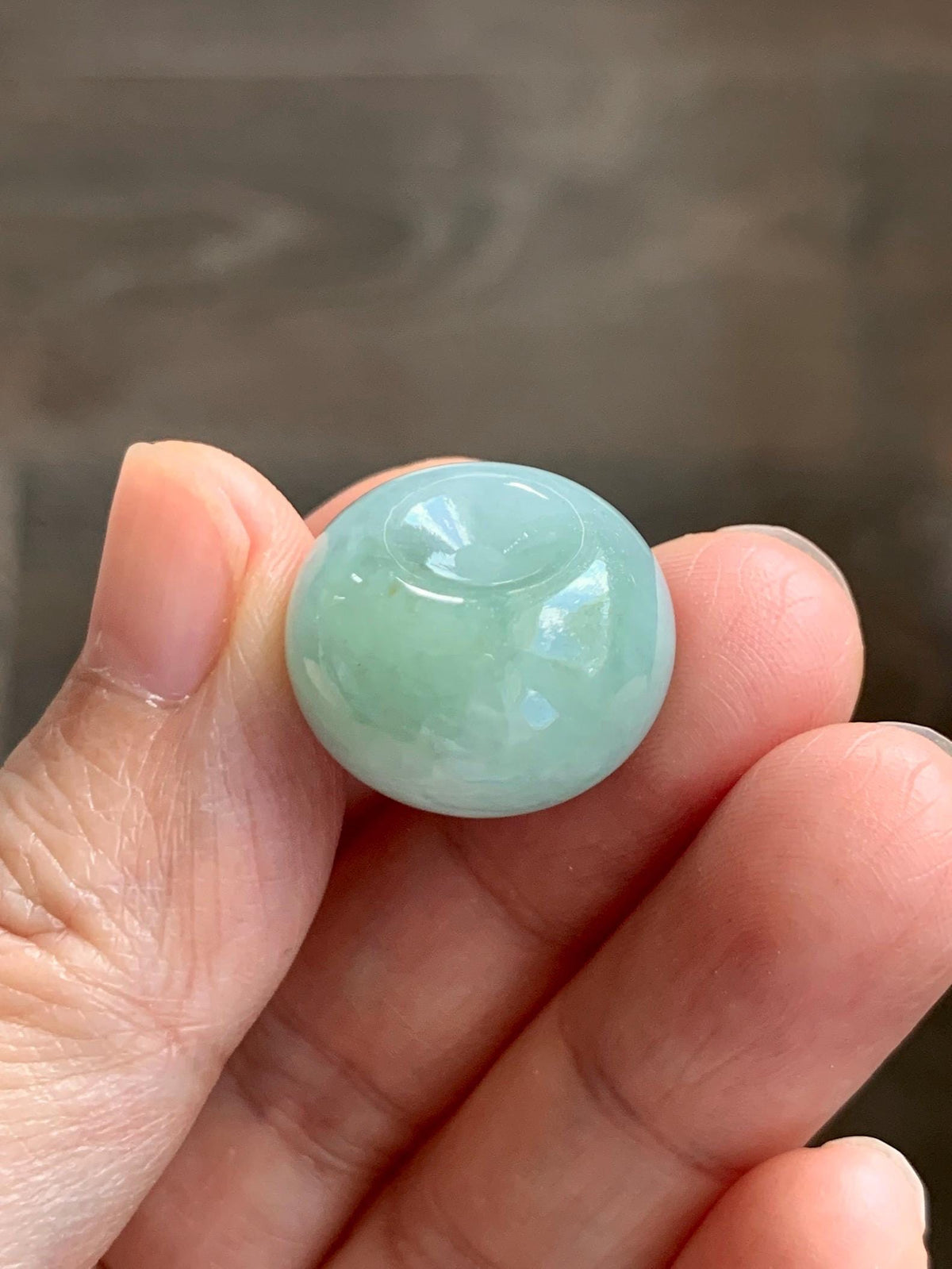 Natural Grade A Icy Translucent Pastel Colored Jade Jadeite Large Drum Beads Loose Jade Beads 天然冰胶淡色翡翠鼓珠 MGZ150