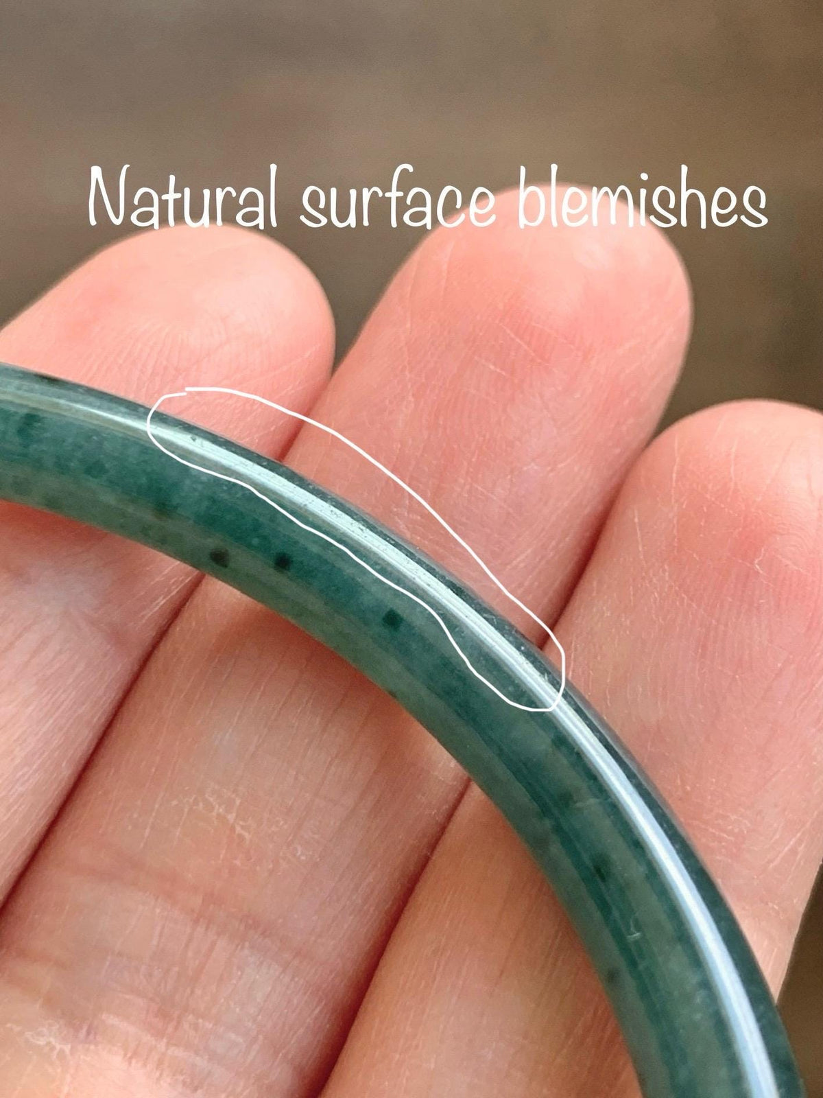 Certified Natural Grade A Guatemalan Icy Translucent Dark Teal Green Jade Jadeite Slim Bangle 58.08mm 7.18” 18.12g 天然冰胶危深蓝绿翡翠细圆条手镯 988