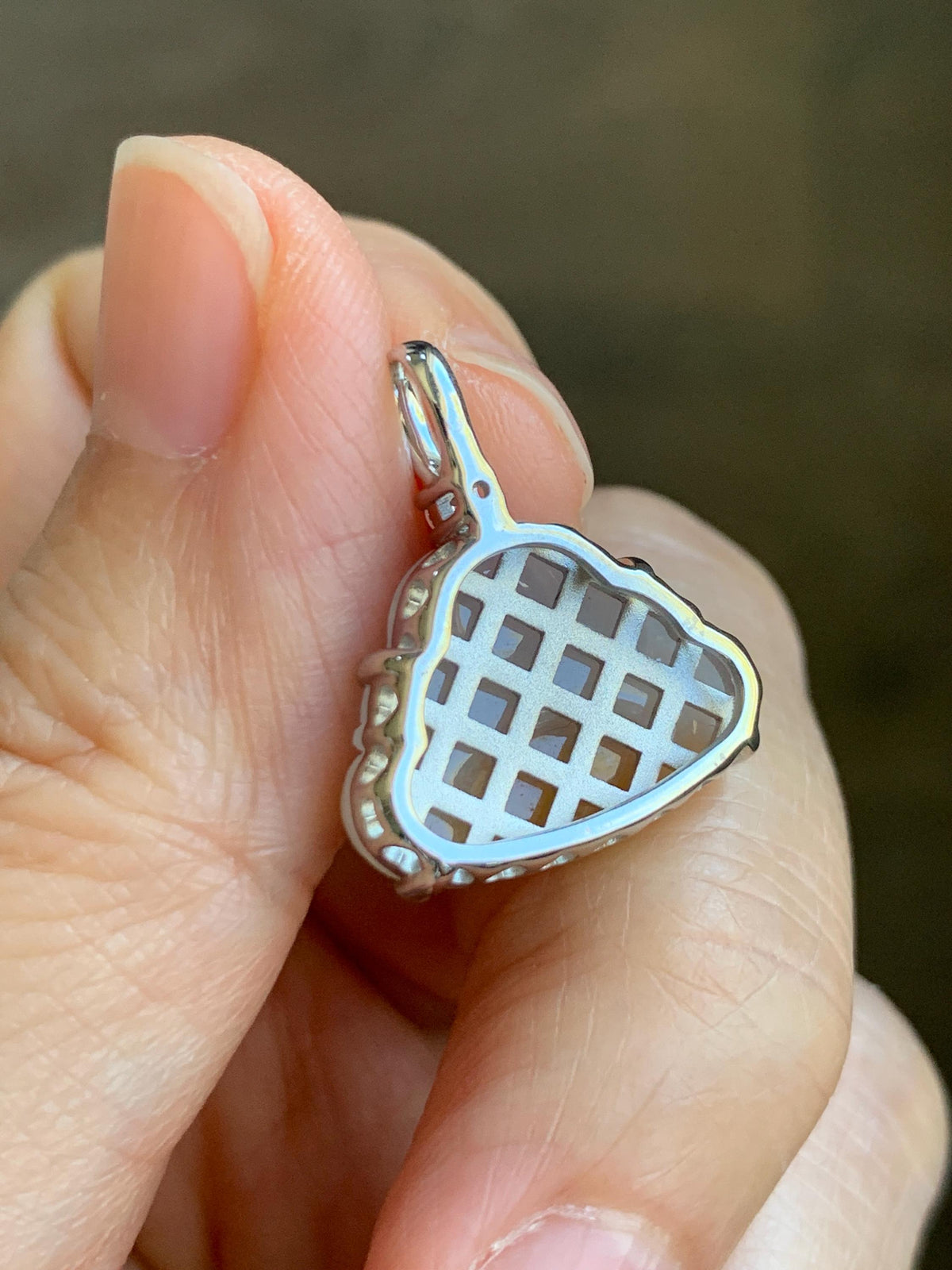 Certified Natural Grade A Icy Translucent White Yellow Marbled Bicolored Jade Jadeite Buddha Petite Pendant Sterling Silver 天然白冰撒金翡翠佛公吊坠1014