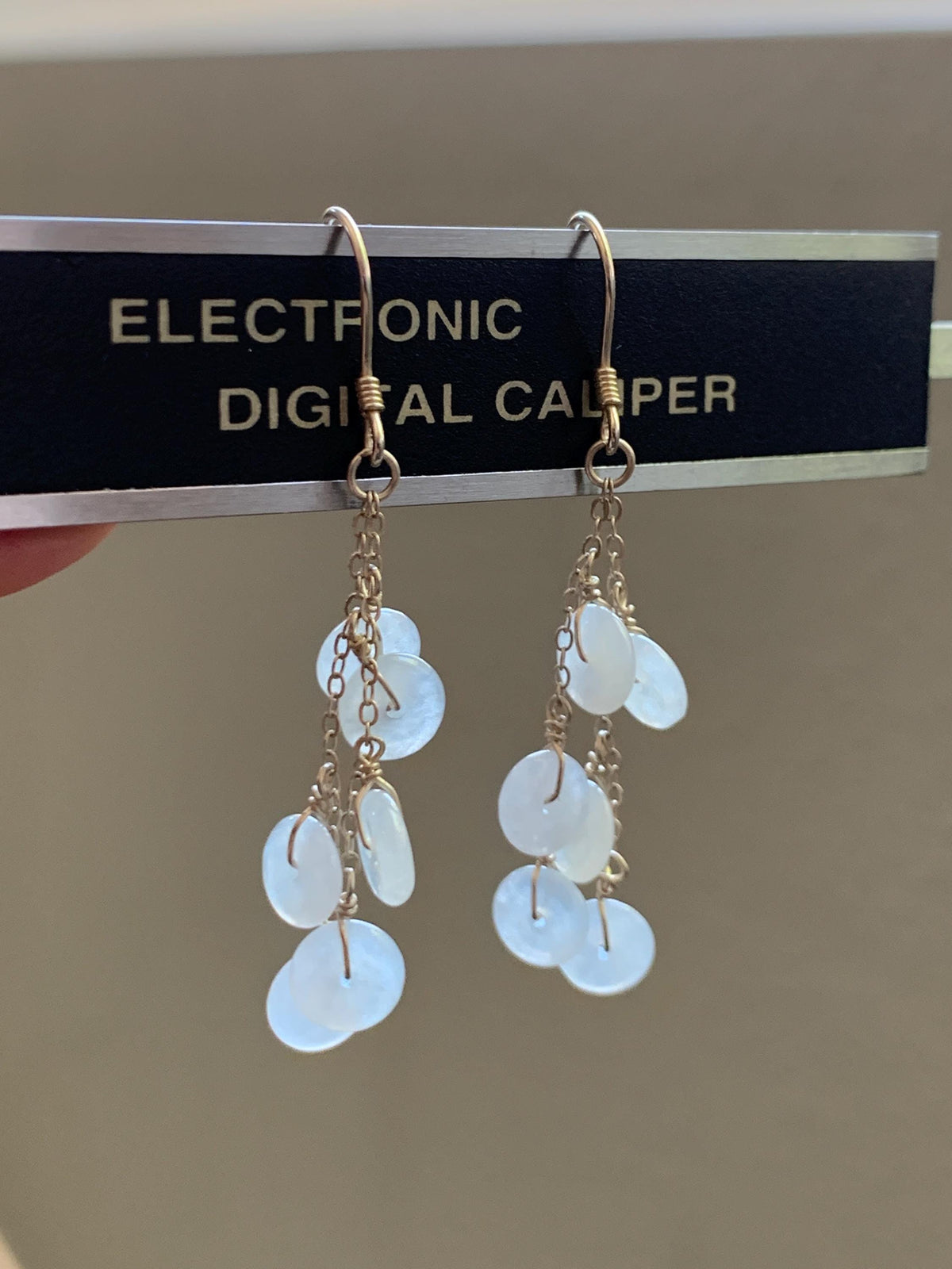 Natural Grade A Icy Highly Translucent White Jade Jadeite Mini Donut Dangle Earrings Sterling Silver 天然白冰翡翠平安扣珠耳钩 SGY88D
